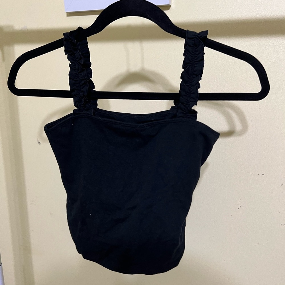 Hollister tank top with ruffles